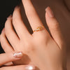Wholesale S925 Sterling Silver Hollow Heart Ring With Electroplating Geometric Design For Women And Unisex