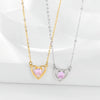 Wholesale S925 Sterling Silver Hollow Heartshaped Women's Fresh Sweet Fashion Clavicle Chain Necklace Jewelry