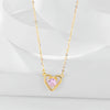 Wholesale S925 Sterling Silver Hollow Heartshaped Women's Fresh Sweet Fashion Clavicle Chain Necklace Jewelry