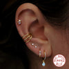 Wholesale S925 Sterling Silver Hollow Threerow Diamondembedded Multilayer Curved Geometric Ear Clip Ear Buckle Earrings For Women With Electroplating