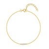 Wholesale S925 Sterling Silver Horse Eye Stitching Zircon Geometric Minimalist Women's Fashion Bracelet With Real Gold Plating Electroplating Treatment