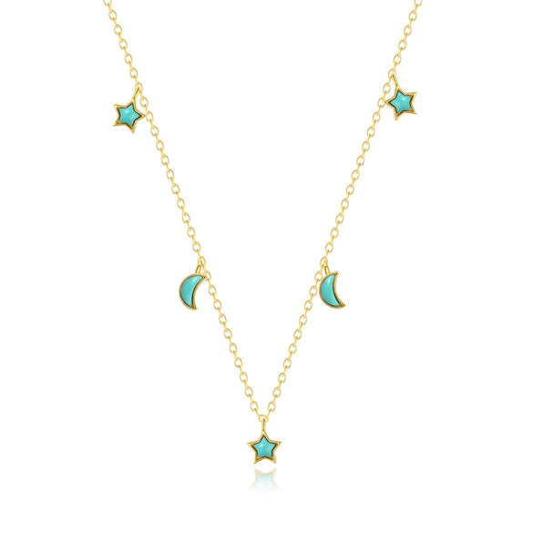 Wholesale S925 Sterling Silver Horse Eye Stone Water Drop Pendant Clavicle Necklace For Women With Geometric Pattern And Electroplating