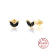 Wholesale S925 Sterling Silver Horse Eye Studded Earrings With Geometric Design And Electroplating For Women