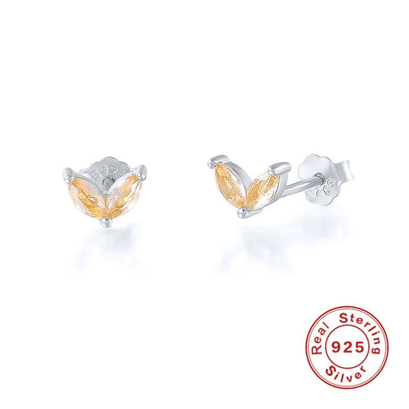 Wholesale S925 Sterling Silver Horse Eye Studded Earrings With Geometric Design And Electroplating For Women
