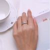 Wholesale S925 Sterling Silver Inlaid Heartshaped Zircon Ring For Women Cute Style