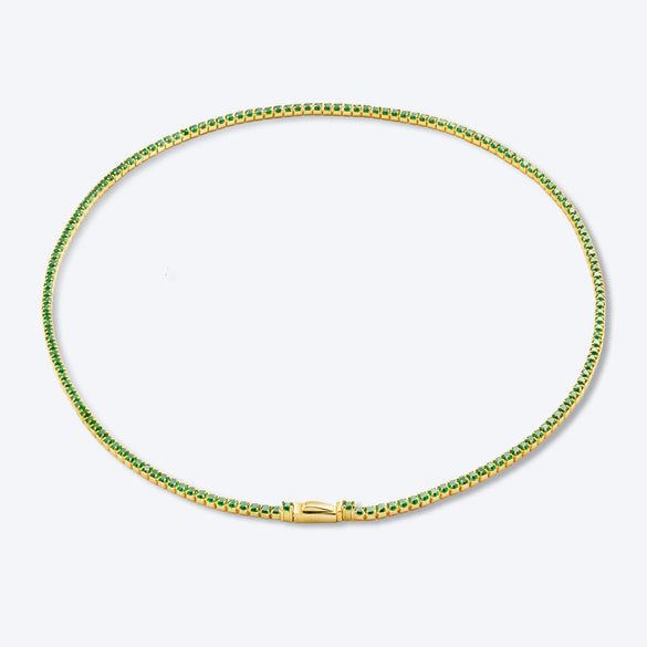 Wholesale S925 Sterling Silver Inlaid Multicolor Zircon Necklaces With Geometric Pattern Electroplated For Women