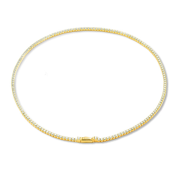 Wholesale S925 Sterling Silver Inlaid Multicolor Zircon Necklaces With Geometric Pattern Electroplated For Women