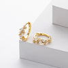 Wholesale S925 Sterling Silver Inlaid Zircon Drop Shape Allmatch Women's Earrings