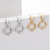 Wholesale S925 Sterling Silver Inlaid Zircon Earrings French Fashion Style
