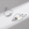 Wholesale S925 Sterling Silver Inlaid Zircon Flower Ring With Fresh Sweet Design Sense And Adjustable Feature Seiko Craft For Women