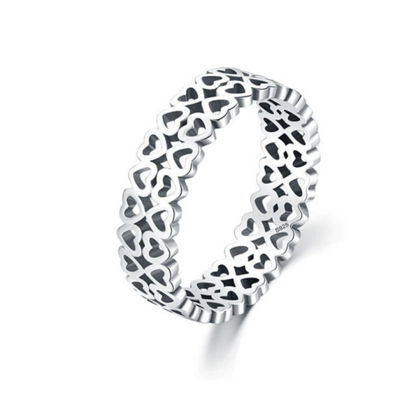 Wholesale S925 Sterling Silver Inlaid Zircon Geometric Light Luxury Simulation Diamond All Match Women's Ring Jewelry