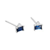 Wholesale S925 Sterling Silver Inlaid Zircon Geometric Minimalist Earrings