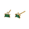 Wholesale S925 Sterling Silver Inlaid Zircon Geometric Minimalist Earrings