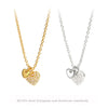 Wholesale S925 Sterling Silver Inlaid Zircon Heart Clavicle Chain For Women