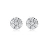 Wholesale S925 Sterling Silver Inlaid Zircon Hexagonal Earrings With Elegant Charm And Advanced Sense For Women