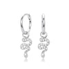 Wholesale S925 Sterling Silver Inlaid Zircon Snake Earrings Light Luxury Style