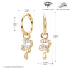 Wholesale S925 Sterling Silver Inlaid Zircon Snake Earrings Light Luxury Style