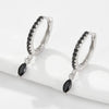 Wholesale S925 Sterling Silver Ins Wind Earrings With Encrusted Diamond Horse Eye Stone And Insect Pattern For Women