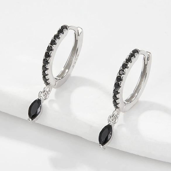 Wholesale S925 Sterling Silver Ins Wind Earrings With Encrusted Diamond Horse Eye Stone And Insect Pattern For Women