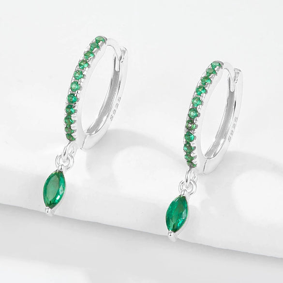 Wholesale S925 Sterling Silver Ins Wind Earrings With Encrusted Diamond Horse Eye Stone And Insect Pattern For Women