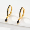 Wholesale S925 Sterling Silver Ins Wind Earrings With Encrusted Diamond Horse Eye Stone And Insect Pattern For Women