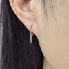 Wholesale S925 Sterling Silver Ins Wind Earrings With Encrusted Diamond Horse Eye Stone And Insect Pattern For Women