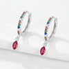 Wholesale S925 Sterling Silver Ins Wind Earrings With Encrusted Diamond Horse Eye Stone And Insect Pattern For Women