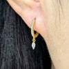 Wholesale S925 Sterling Silver Ins Wind Earrings With Encrusted Diamond Horse Eye Stone And Insect Pattern For Women