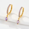 Wholesale S925 Sterling Silver Ins Wind Earrings With Encrusted Diamond Horse Eye Stone And Insect Pattern For Women