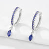 Wholesale S925 Sterling Silver Ins Wind Earrings With Encrusted Diamond Horse Eye Stone And Insect Pattern For Women