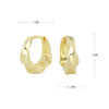 Wholesale S925 Sterling Silver Irregular Bump Wave Design Electroplated Women's Ear Ring