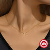 Wholesale S925 Sterling Silver Irregular Geometric Love Necklace For Women With Electroplating Ochain