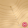 Wholesale S925 Sterling Silver Irregular Geometric Love Pendant Necklace With O Chain For Women Zirconia Treatment