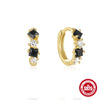 Wholesale S925 Sterling Silver Irregular Geometric Zircon Earrings With Electroplating For Women
