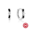 Wholesale S925 Sterling Silver Irregular Geometric Zircon Earrings With Electroplating For Women