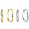 Wholesale S925 Sterling Silver Irregular Wave Geometric Fashion Simple Versatile Earrings