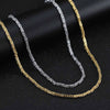 Wholesale S925 Sterling Silver Keel Chain Hiphop Unisex Necklace With Geometric Pattern