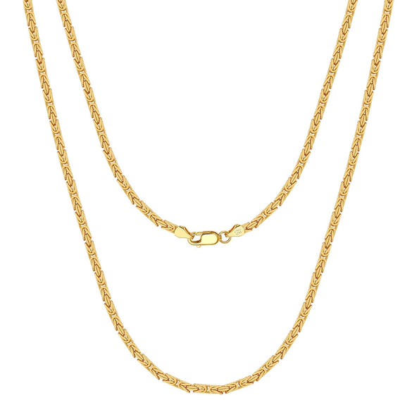 Wholesale S925 Sterling Silver Keel Chain Hiphop Unisex Necklace With Geometric Pattern