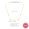 Wholesale S925 Sterling Silver Ladies Necklace With Classic Star Pattern And Geometric Styling Electroplated Ochain
