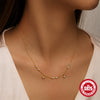 Wholesale S925 Sterling Silver Ladies Necklace With Classic Star Pattern And Geometric Styling Electroplated Ochain