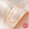 Wholesale S925 Sterling Silver Ladies Necklace With Classic Star Pattern And Geometric Styling Electroplated Ochain
