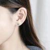 Wholesale S925 Sterling Silver Leaf Earrings With Dripping Oil Treatment Natural Style