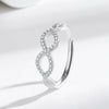 Wholesale S925 Sterling Silver Leaf Ring With Letters Numbers Text Electroplated Fashion Jewelry