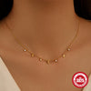 Wholesale S925 Sterling Silver Leaves Four Claw Diamond Stacked Collarbone Necklace For Women With Geometric Design And Electroplating