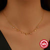 Wholesale S925 Sterling Silver Leaves Four Claw Diamond Stacked Collarbone Necklace For Women With Geometric Design And Electroplating