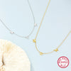 Wholesale S925 Sterling Silver Letter Necklace Niche Design Simple Versatile Clavicle Chain For Women Electroplated