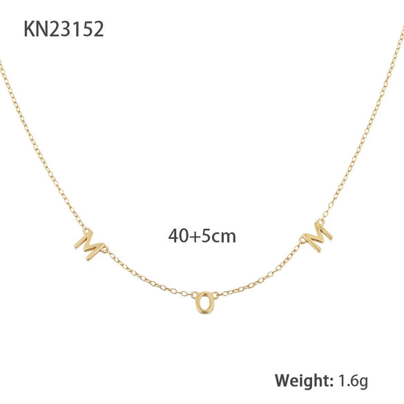 Wholesale S925 Sterling Silver Letter Necklace Niche Design Simple Versatile Clavicle Chain For Women Electroplated