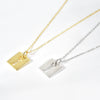 Wholesale S925 Sterling Silver Letter Pendant Necklace With Hollow Design And Electroplating In Light Luxury Retro Style