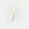 Wholesale S925 Sterling Silver Letter Pendant Necklace With 18K Gold Electroplating Simple And Fashionable