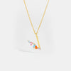 Wholesale S925 Sterling Silver Letter Pendant Necklace With 18K Gold Electroplating Simple And Fashionable